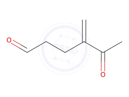 Chemical structure of Hexanal, 4-methylene-5-oxo-(9CI)