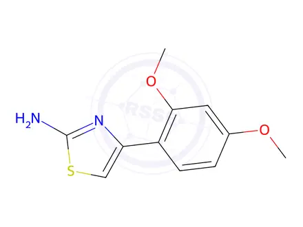 Chemical structure of 4-(2,4-Dimethoxyphenyl)-1,3-thiazol-2-amine
