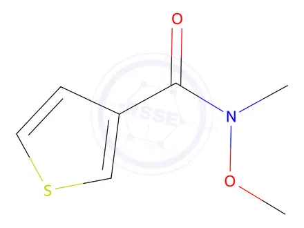 Chemical structure of N-methoxy-N-methylthiophene-3-carboxamide