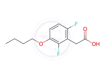 Chemical structure of 3-Butoxy-2,6-difluorophenylacetic acid