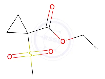 Chemical structure of ethyl 1-(methylsulfonyl)cyclopropanecarboxylate