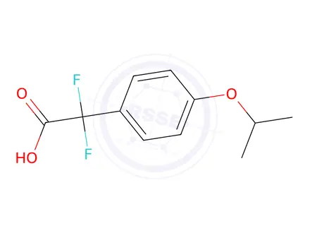Chemical structure of 2,2-Difluoro-2-(4-isopropoxyphenyl)acetic acid