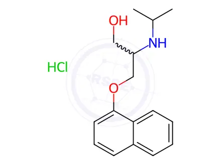 Chemical structure of Propranolol Hydrochloride Impurity 17 Hydrochloride