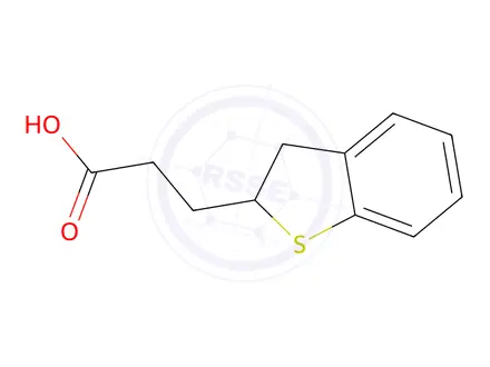 Chemical structure of 3-(2,3-Dihydrobenzo[b]thiophen-2-yl)propanoic acid