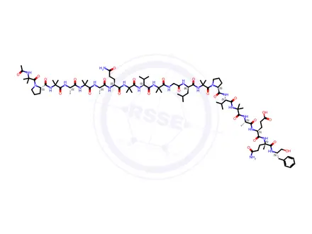 Chemical structure of Alamethicin