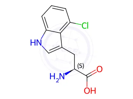Chemical structure of 4-Chloro-L-tryptophan