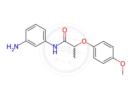 Chemical structure of N-(3-Aminophenyl)-2-(4-methoxyphenoxy)propanamide