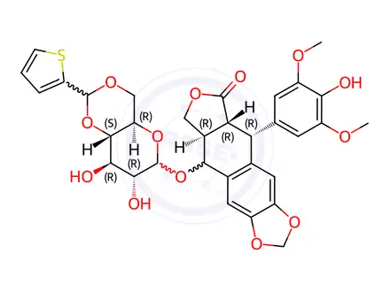 Chemical structure of Teniposide Impurity 2