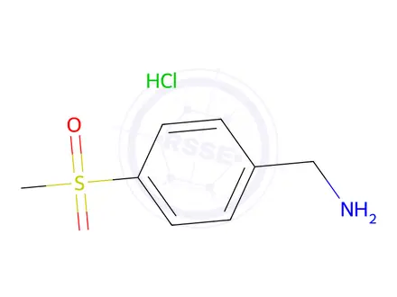Chemical structure of (4-(methylsulfonyl)phenyl)methanamine hydrochloride