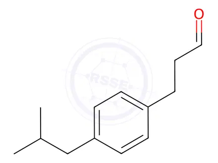 Chemical structure of 3-(4-isobutylphenyl)propanal