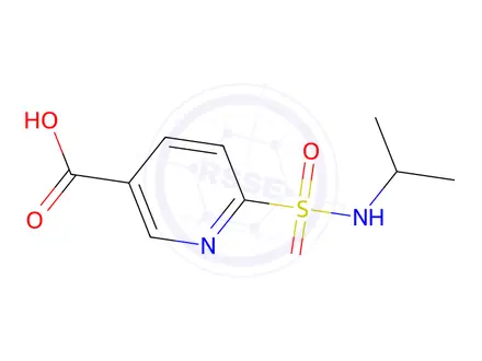 Chemical structure of 6-(n-Isopropylsulfamoyl)nicotinic acid