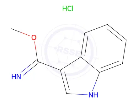 Chemical structure of Methyl 1H-indole-3-carboximidoate hydrochloride