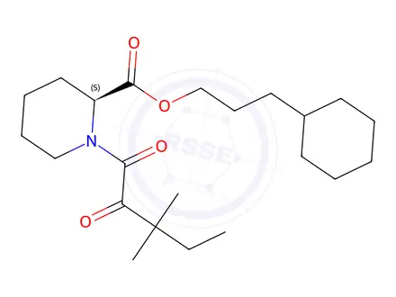 Chemical structure of (S)-3-cyclohexylpropyl 1-(3,3-diMethyl-2-oxopentanoyl)piperidine-2-carboxylate