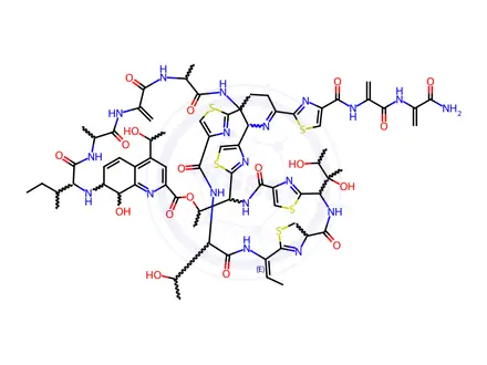 Chemical structure of Thiostrepton