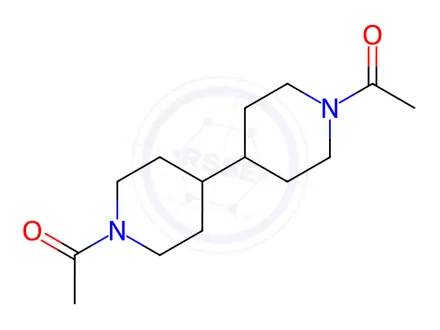 Chemical structure of 1,1'-(4,4'-Bipiperidine-1,1'-diyl)diethanone