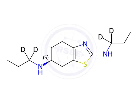 Chemical structure of 2-N-Propyl Pramipexole-d4