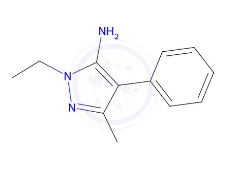 Chemical structure of 1-Ethyl-3-methyl-4-phenyl-1h-pyrazol-5-amine