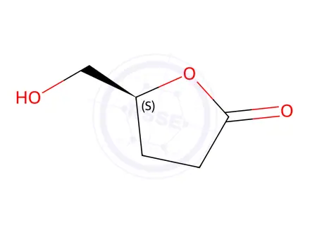 Chemical structure of (S)-5-Hydroxymethyldihydrofuran-2-one