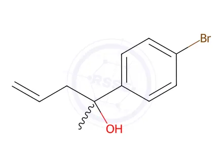 Chemical structure of 4-Bromo-α-methyl-α-2-propen-1-ylbenzenemethanol