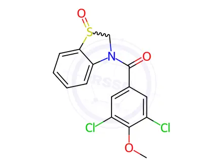 Chemical structure of Dotinurad Impurity 306