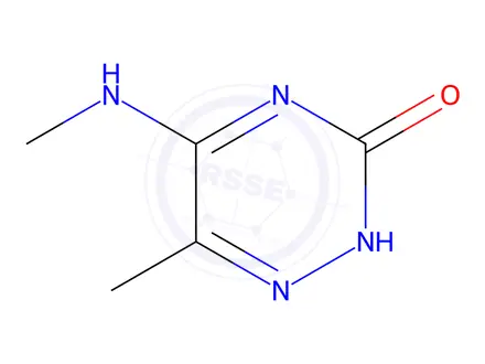 Chemical structure of 6-Methyl-5-(methylamino)-2H-1,2,4-triazin-3-one