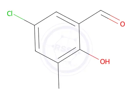 Chemical structure of 5-CHLORO-2-HYDROXY-3-METHYLBENZALDEHYDE