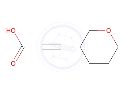 Chemical structure of 3-tetrahydropyran-3-ylprop-2-ynoic acid