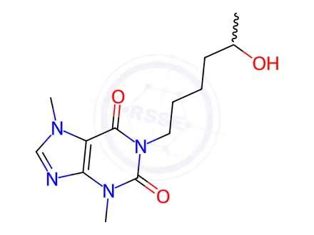 Chemical structure of Hydroxy Pentoxifylline