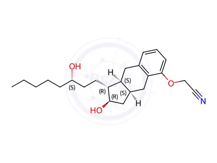Chemical structure of Descarboxymethyl Cyanomethyl Treprostinil