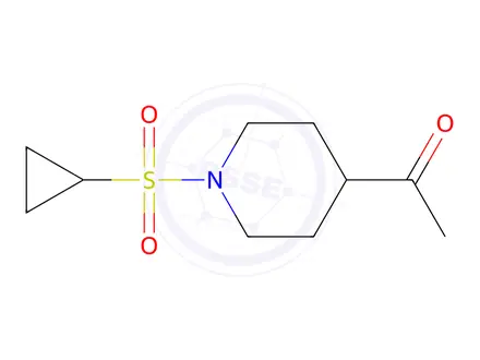 Chemical structure of 1-(1-(Cyclopropylsulfonyl)piperidin-4-yl)ethan-1-one