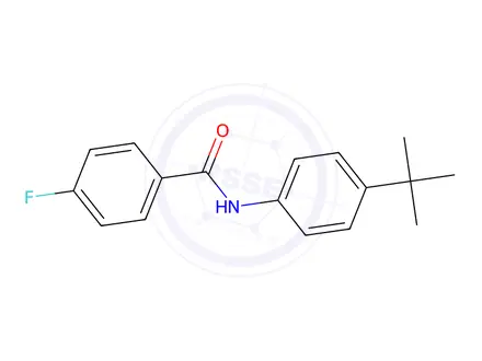 Chemical structure of N-(4-(tert-Butyl)phenyl)-4-fluorobenzamide