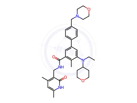 Chemical structure of Tazemetostat