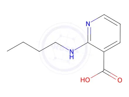 Chemical structure of 2-(Butylamino)nicotinic acid