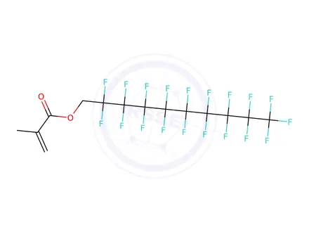 Chemical structure of 2,2,3,3,4,4,5,5,6,6,7,7,8,8,9,9,10,10,10-Nonadecafluorodecyl methacrylate