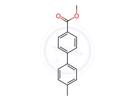Chemical structure of Methyl 4'-Methylbiphenyl-4-carboxylate