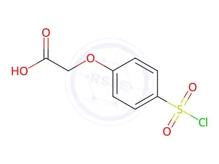 Chemical structure of 4-Chlorosulfonylphenoxyacetic Acid
