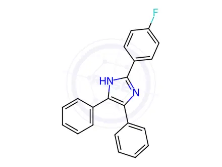 Chemical structure of 2-(4-Fluorophenyl)-4,5-diphenylimidazole