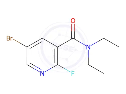 Chemical structure of 5-Bromo-N,N-diethyl-2-fluoronicotinamide