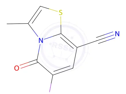 Chemical structure of 6-Iodo-3-methyl-5-oxo-5H-thiazolo[3,2-a]pyridine-8-carbonitrile