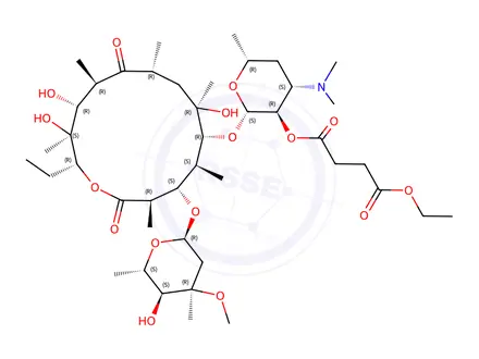 Chemical structure of Erythromycin Ethylsuccinate Impurity P