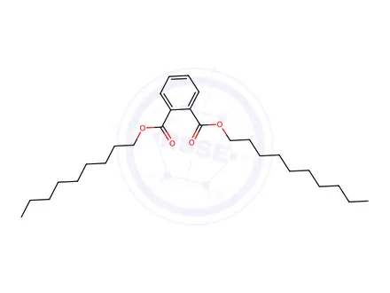 Chemical structure of Decyl nonyl phthalate