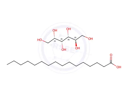 Chemical structure of d-Glucitol, reaction products with palmitic acid