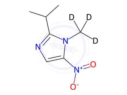 Chemical structure of Ipronidazole-D3