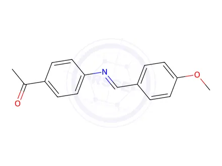 Chemical structure of 4-ACETYL-N-(4-METHOXYBENZYLIDENE)ANILIN&