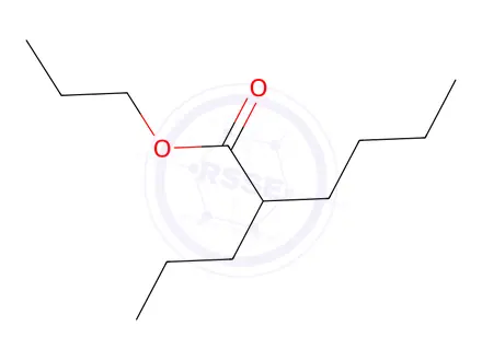 Chemical structure of 2-Propyl-propyl Ester Hexanoic Acid