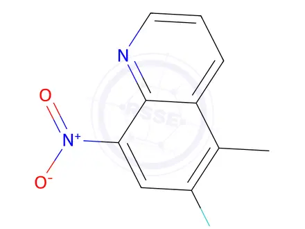 Chemical structure of 6-Fluoro-5-methyl-8-nitroquinoline