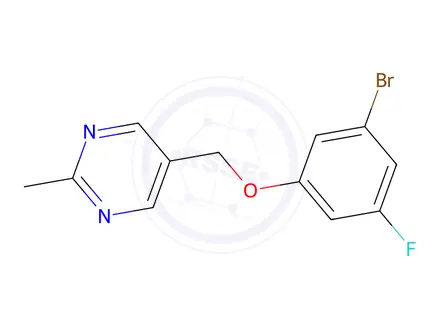 Chemical structure of 5-(3-Bromo-5-fluorophenoxymethyl)-2-methylpyrimidine