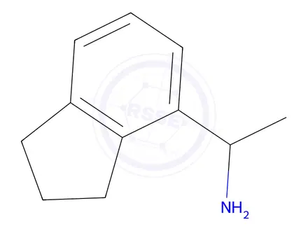 Chemical structure of 1-(2,3-Dihydro-1H-inden-4-yl)ethanamine