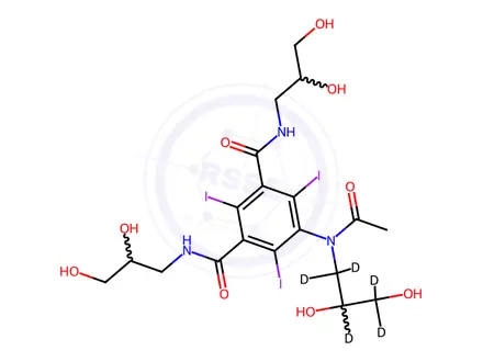 Chemical structure of Iohexol-D5