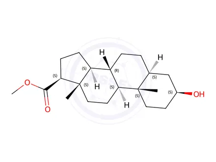 Chemical structure of 3α-Hydroxy-5α-androstane-17β-carboxylic acid methyl ester